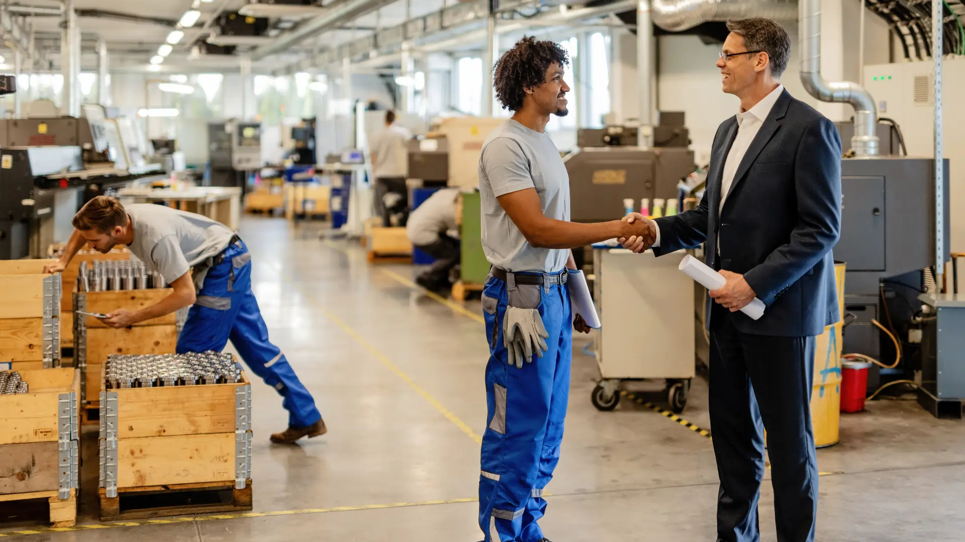 Cet intérimaire rencontre son employeur pour son premier jour de travail en intérim d'insertion